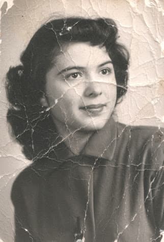 Original damaged photo